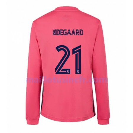 Maillot de Foot Real Madrid Martin Odegaard Extérieur 2020-21 Manches Longues Maillot de Foot Real Madrid Martin Odegaard Extérieur 2020-21 Manches Longues